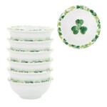 KITCHEN & ACCESSORIES NOVELTY SHAMROCKS MELAMINE MINI BOWLS - 6pc