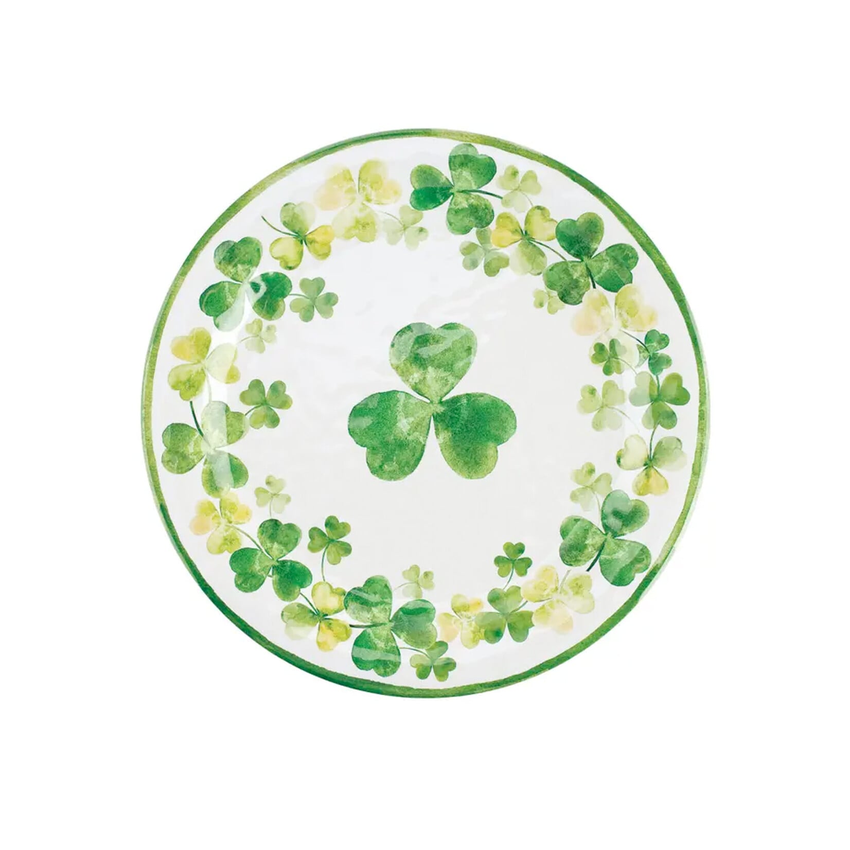 KITCHEN & ACCESSORIES NOVELTY SHAMROCKS MELAMINE PLATE - 11"