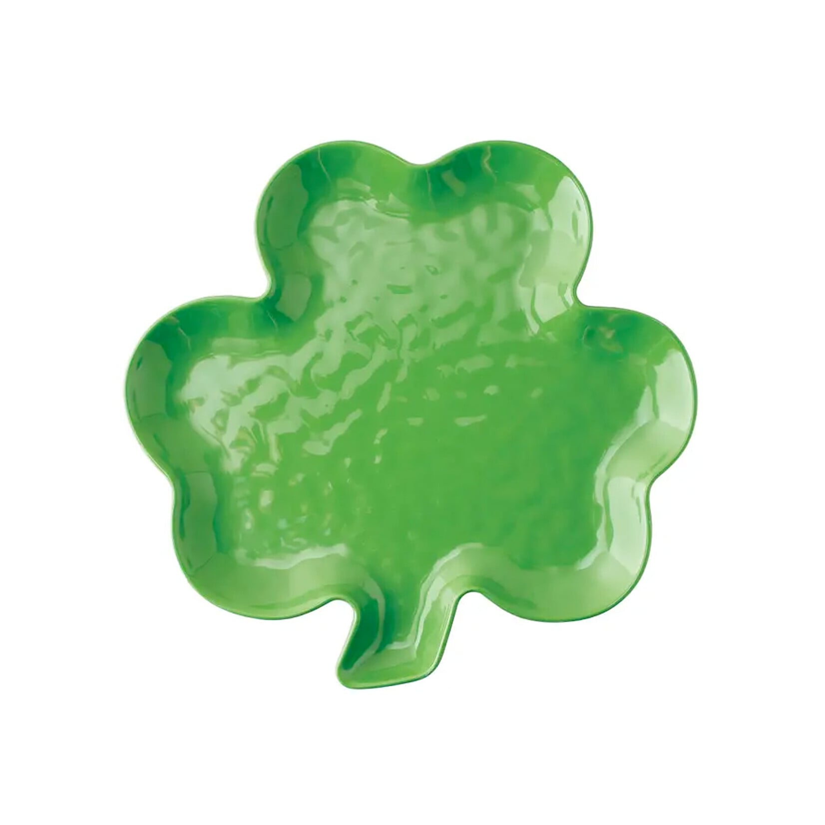 KITCHEN & ACCESSORIES NOVELTY SHAMROCK SHAPE MELAMINE PLATE - Lrg