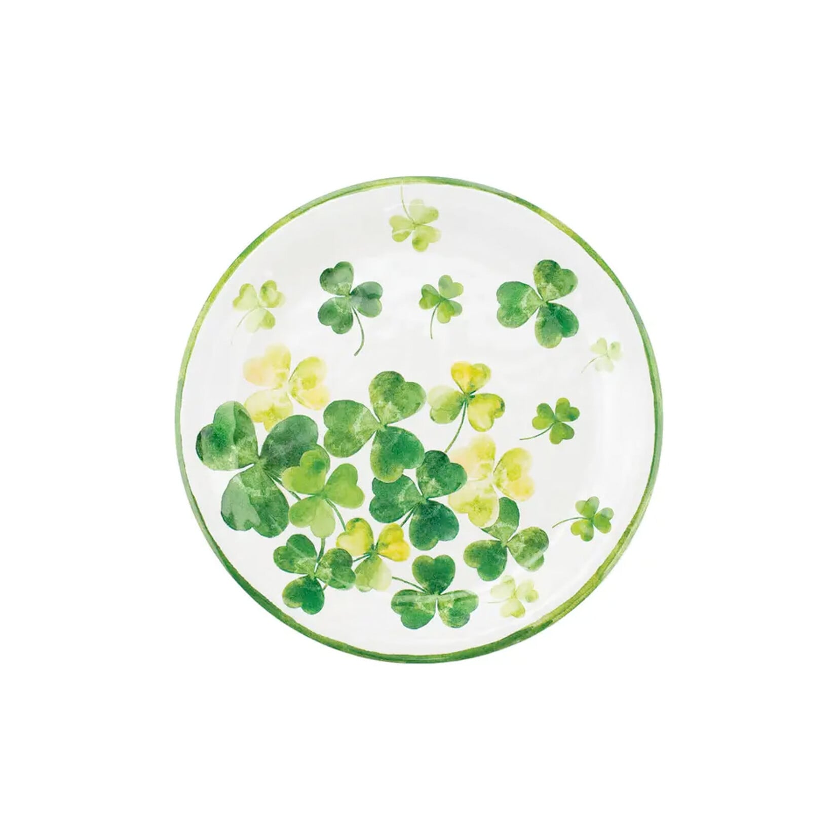 KITCHEN & ACCESSORIES NOVELTY SHAMROCKS MELAMINE PLATE - 9"