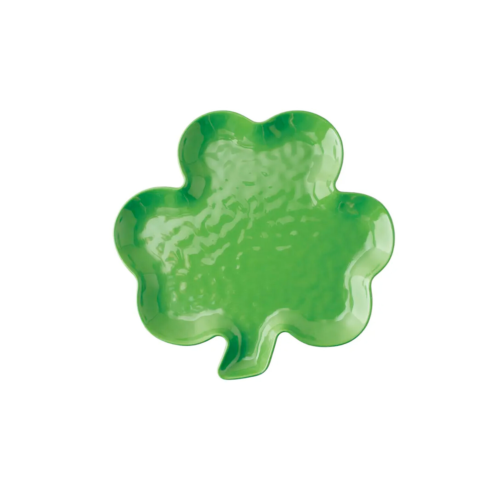 KITCHEN & ACCESSORIES NOVELTY SHAMROCK SHAPE MELAMINE PLATE - Sml