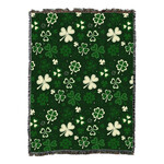 TAPESTRIES, THROWS, ETC. SHAMROCK REPEATING THROW