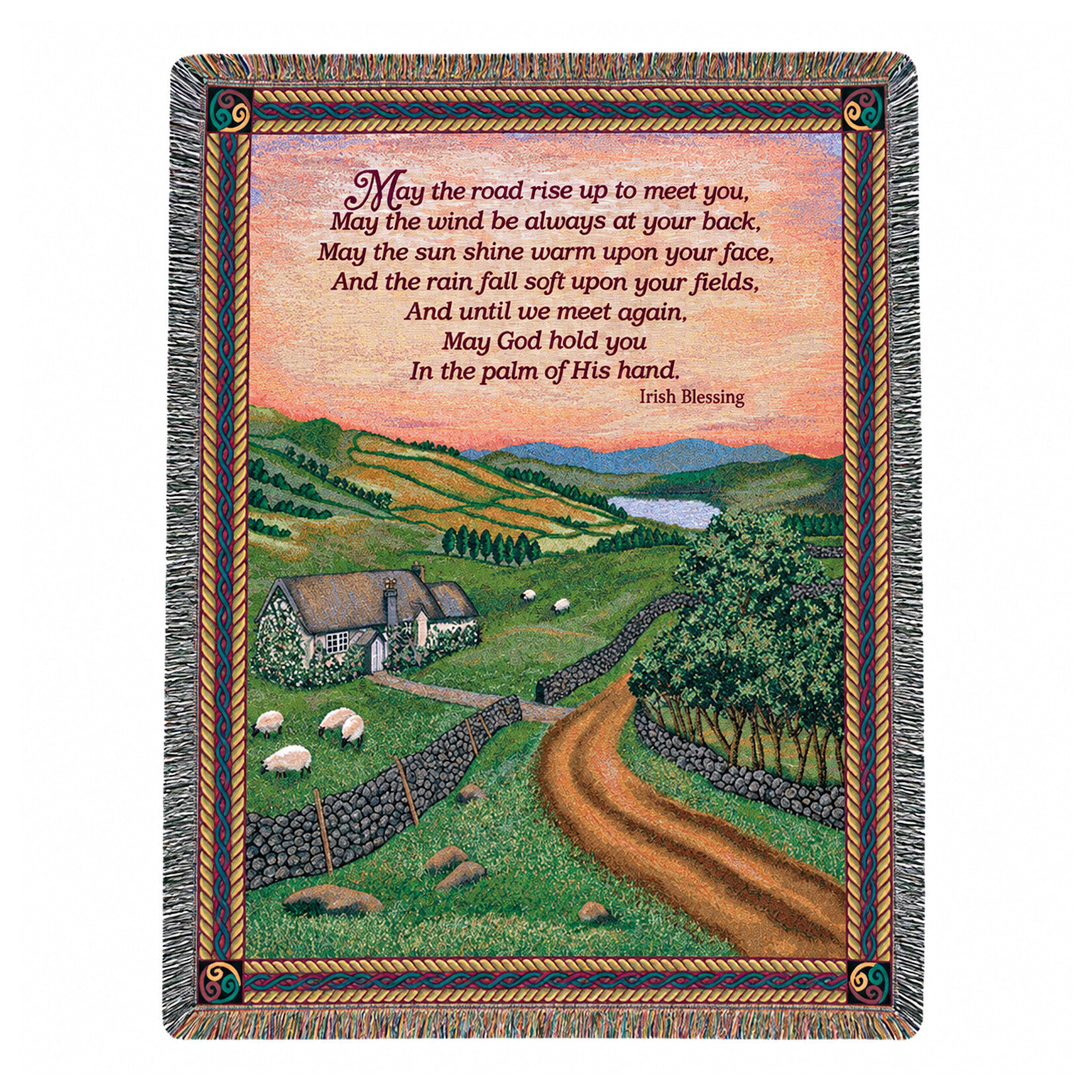 TAPESTRIES, THROWS, ETC. BLESSINGS OF IRELAND THROW