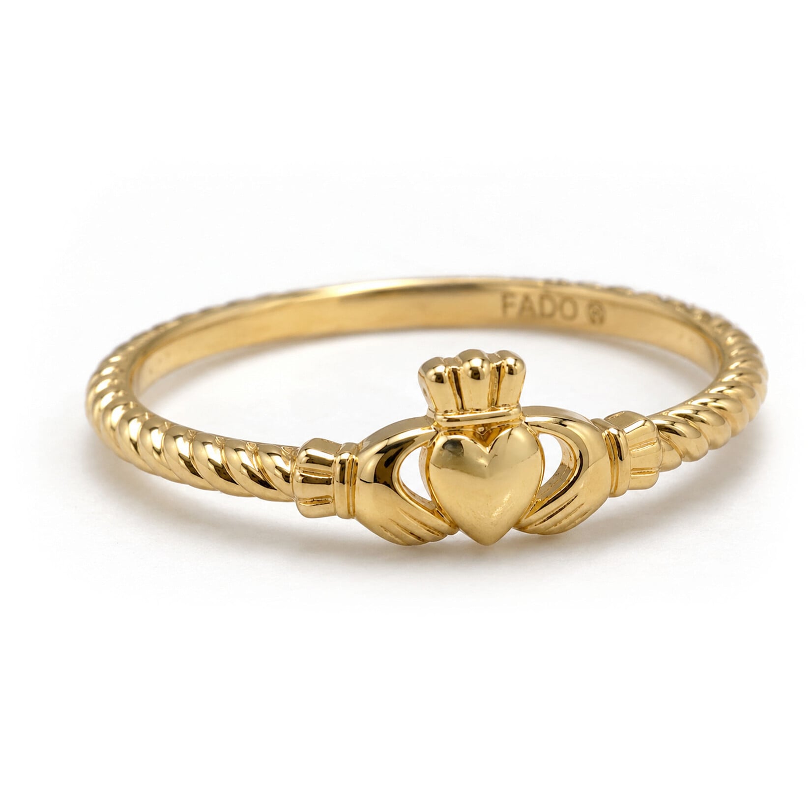 RINGS FADO GOLD VERMEIL FINE CLADDAGH RING