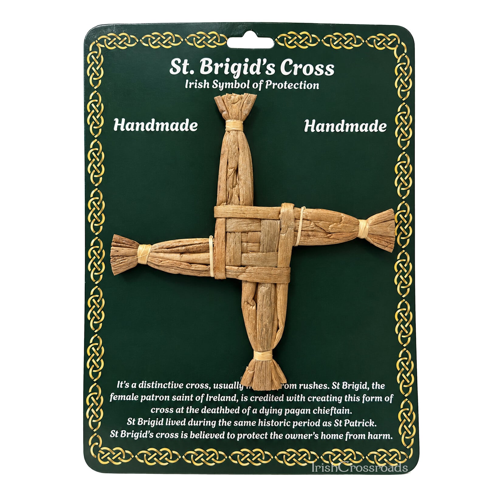 DECOR REED RUSH ST. BRIGID CROSS - 7”