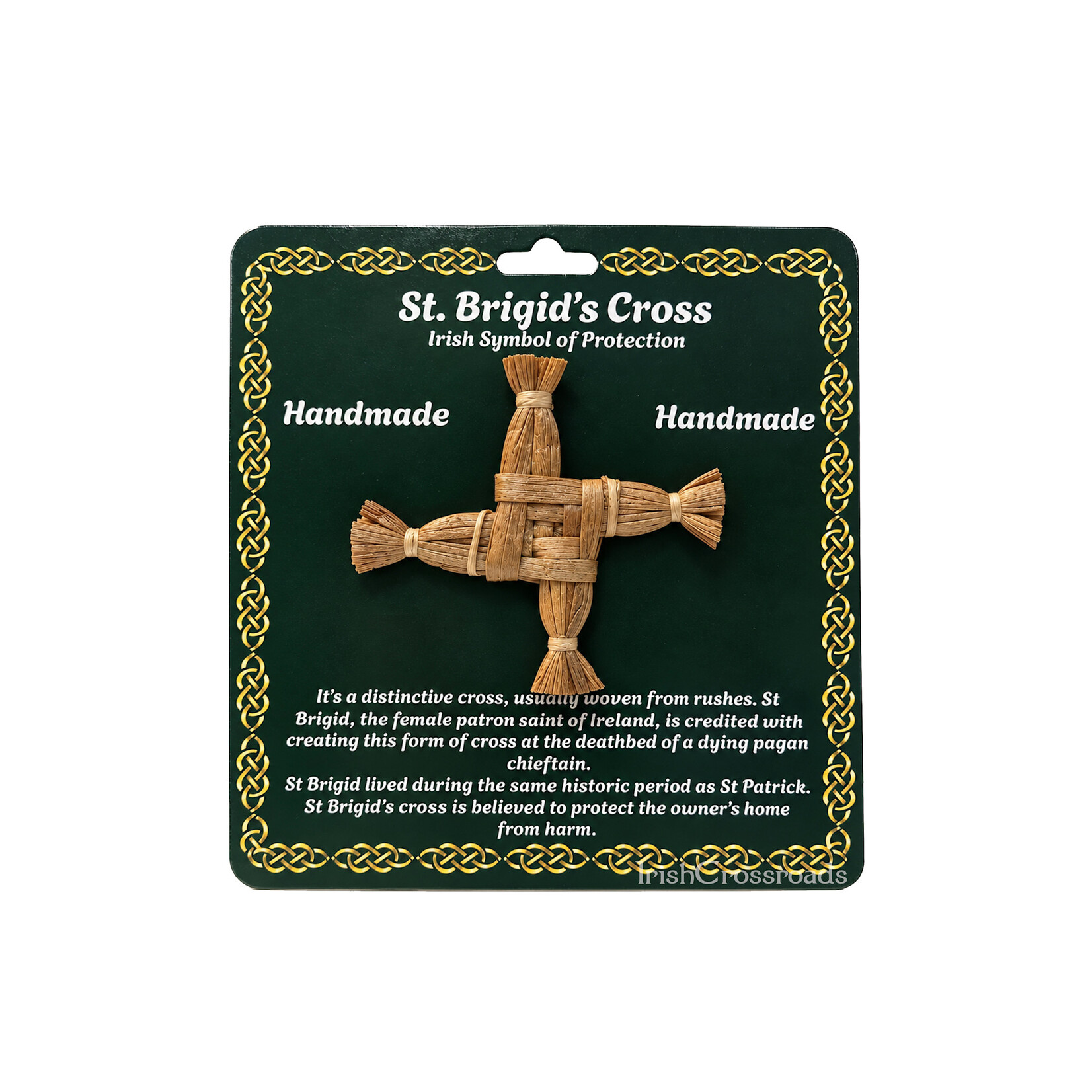 DECOR REED RUSH ST. BRIGID CROSS - 3.5”