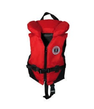 Mustang Survival Mustang Survival Classic Nylon Youth Vest PFD, Red/Black (123), 60 - 90 lbs