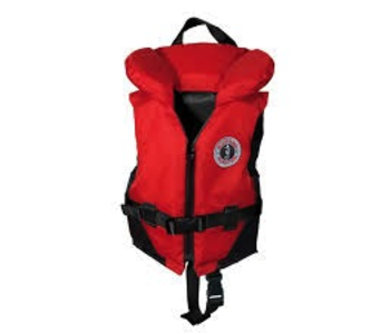 Mustang Survival Classic Nylon Youth Vest PFD, Red/Black (123), 60 - 90 lbs