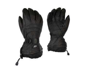 GKS Mens Deerskin Glove with Detatchable Fleece and Wrist Strap