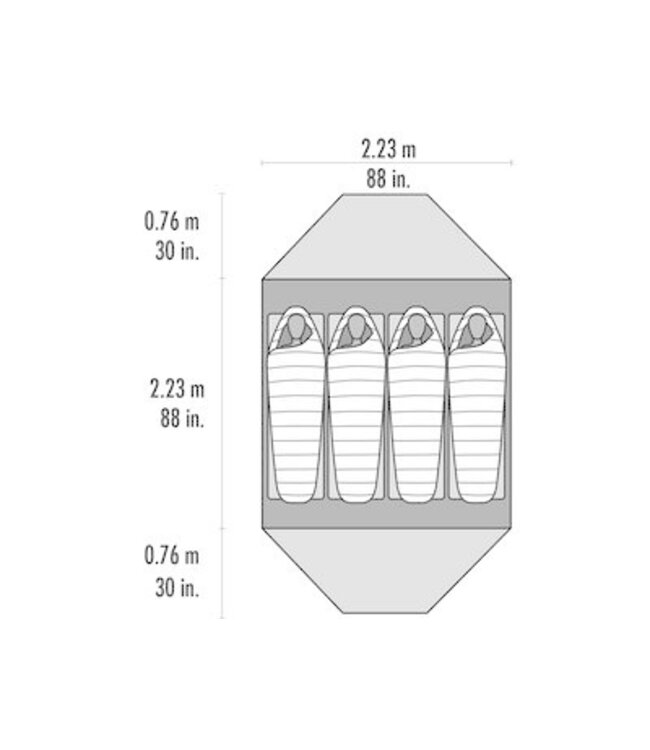 MSR MSR Elixir 4 Backpacking Tent V2