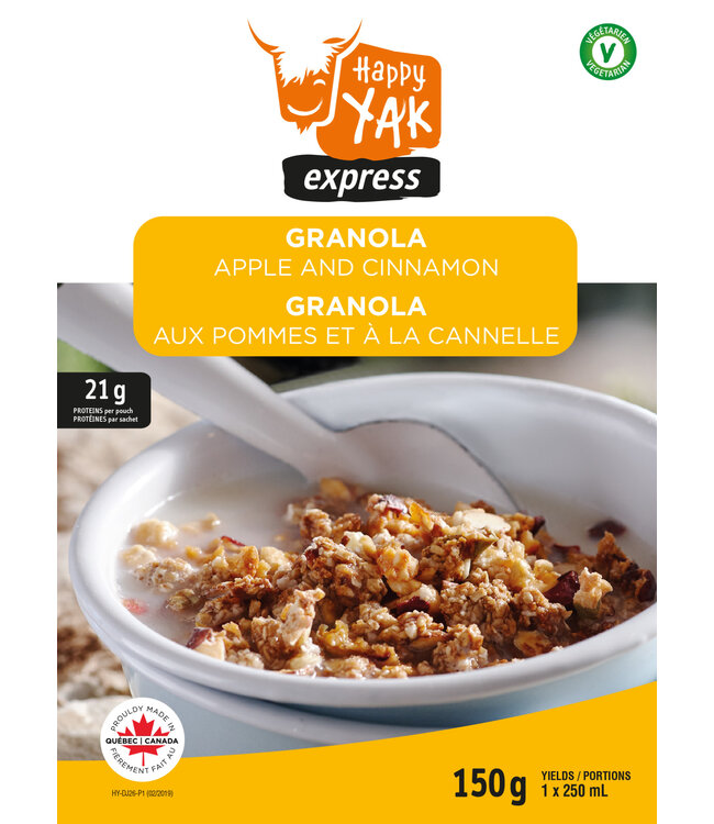 Happy Yak Happy Yak Granola Apple and Cinnamon