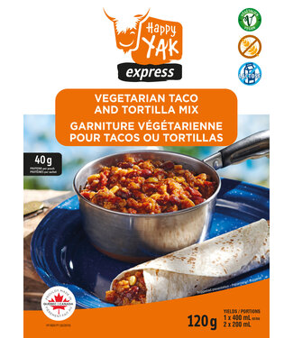 Happy Yak Happy Yak Taco & Tortilla Vegetarian Mix (Vegan, Gluten Free, Lactose Free)