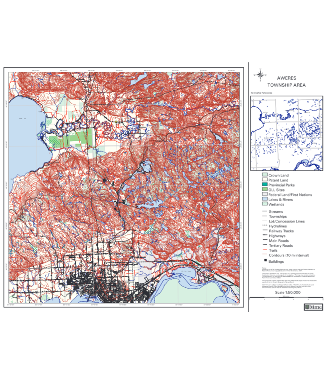 Mitig MITIG 1:50,000 Township Map
