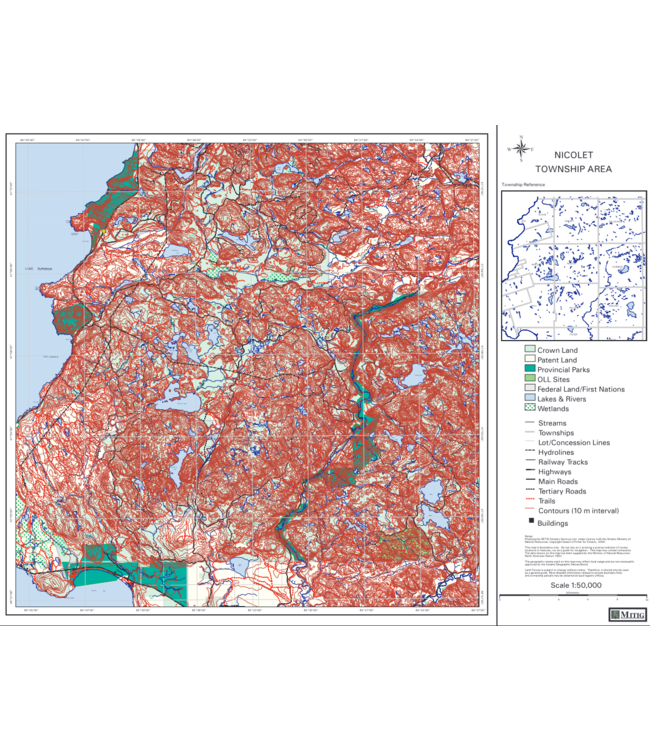 Mitig MITIG 1:50,000 Township Map