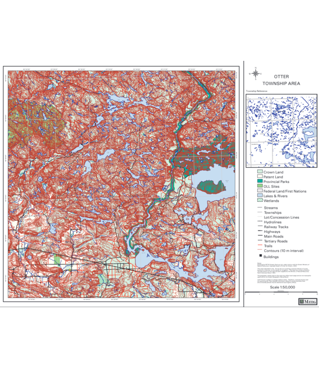 Mitig MITIG 1:50,000 Township Map