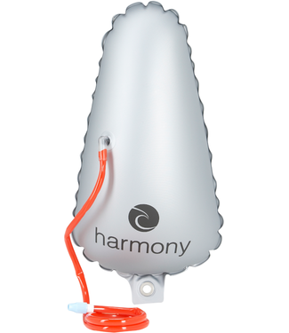 Harmony Gear Harmony Gear Bow Floatation Bag: Kayak: Vinyl, Silver, Short Fits 8'-10'