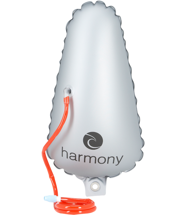 Harmony Gear Harmony Gear Bow Floatation Bag: Kayak: Vinyl, Silver, Short Fits 8'-10'