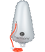 Harmony Gear Harmony Gear Bow Floatation Bag: Kayak: Vinyl, Silver, Short Fits 8'-10'