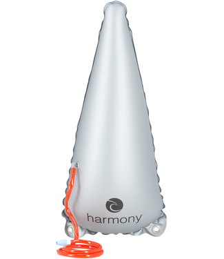 Harmony Gear Harmony Gear Bow Floatation Bag: Kayak: Vinyl, Silver, Long Fits 10'-13'