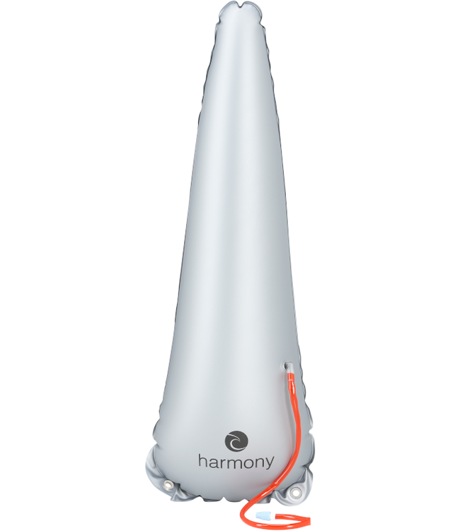Harmony Gear Harmony Gear Stern Floatation Bag: Kayak: Vinyl, Silver, Long Fits 10'-13'