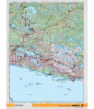 Backroad Mapbooks Backroad Mapbooks ON TOPO MAP WATERPROOF MAP NEON-07 Blind River