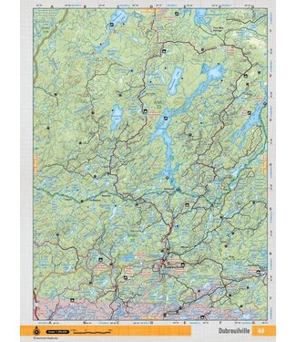 Backroad Mapbooks Backroad Mapbooks ON TOPO MAP WATERPROOF MAP NEON-48 Dubreilville