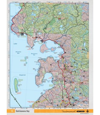 Backroad Mapbooks Backroads Mapbooks ON TOPO MAP WATERPROOF MAP NEON-15 Goulais Bay