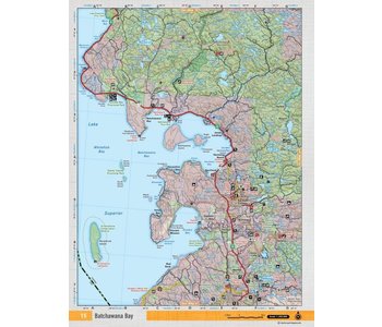 Backroads Mapbooks ON TOPO MAP WATERPROOF MAP NEON-15 Goulais Bay