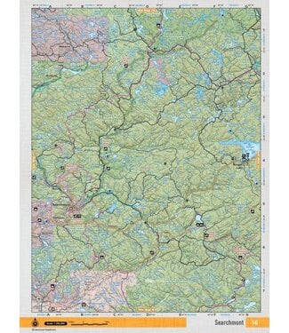 Backroad Mapbooks Backroads Mapbooks ON TOPO MAP WATERPROOF MAP NEON-16 Searchmont