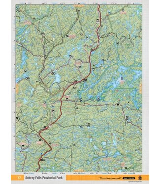 Backroad Mapbooks Backroads Mapbooks ON TOPO MAP WATERPROOF MAP NEON-17 Aubrey Falls