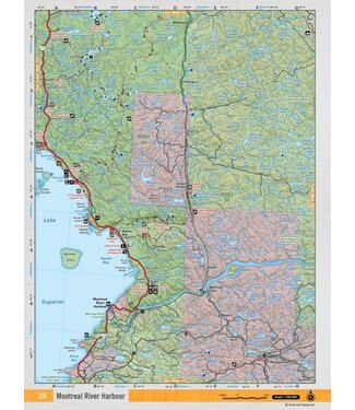 Backroad Mapbooks Backroads Mapbooks ON TOPO MAP WATERPROOF MAP NEON-25 Montreal River Harbour