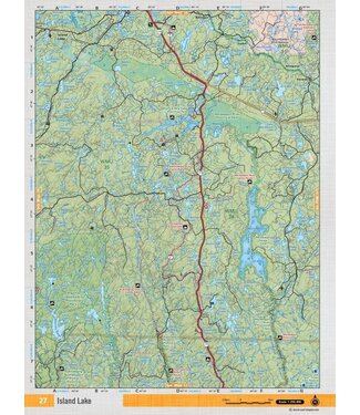 Backroad Mapbooks Backroads Mapbooks ON TOPO MAP WATERPROOF MAP NEON-27 Island Lake