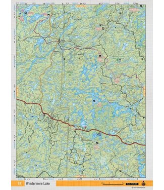 Backroad Mapbooks Backroad Mapbooks ON TOPO MAP WATERPROOF MAP NEON-37 Windermere Lake
