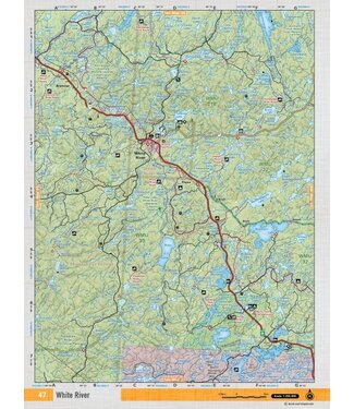 Backroad Mapbooks Backroad Mapbooks ON TOPO MAP WATERPROOF MAP NEON-47 White River