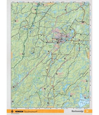 Backroad Mapbooks Backroads Mapbooks ON TOPO MAP WATERPROOF MAP NEON-58 Manitouwadge