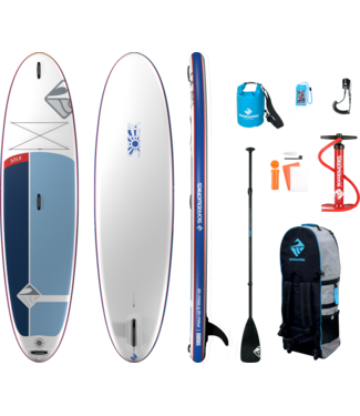 Boardworks Boardworks  Solr 10'6" Inflatable  SUP (Stand Up Paddleboard)- White/Grey/Blue