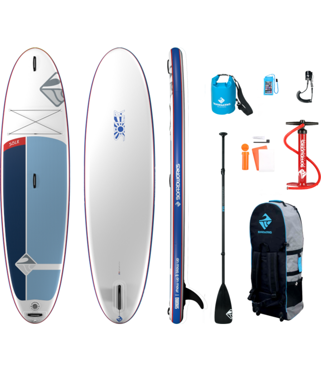 Boardworks Boardworks  Solr 10'6" Inflatable  SUP (Stand Up Paddleboard)- White/Grey/Blue