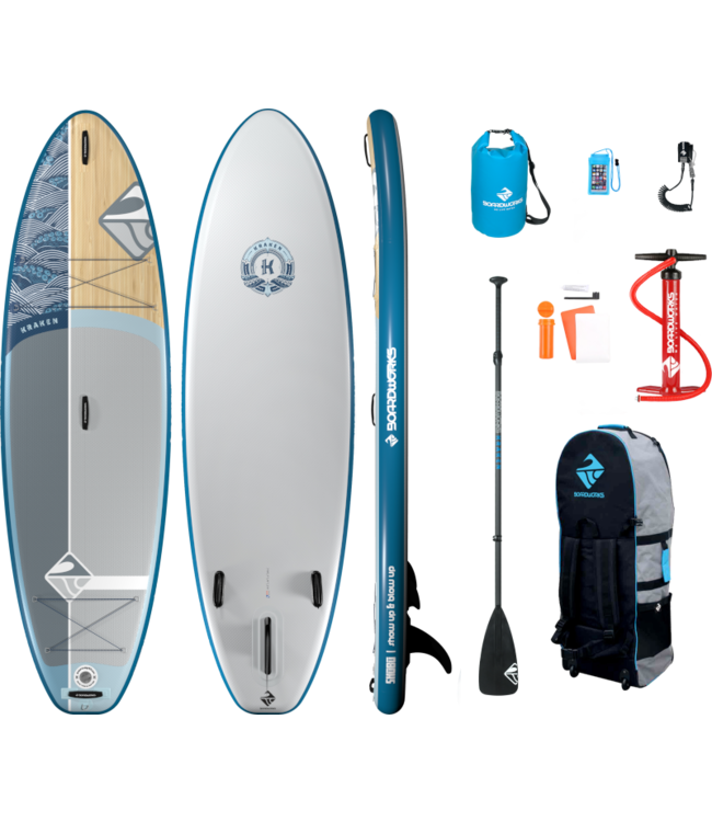 Boardworks Boardworks  Kraken 10' Inflatable SUP (Stand Up Paddleboard) - Blue