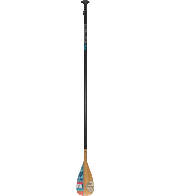 Boardworks Boardworks Muse 2Pc Adj. SUP Paddle (67"-97"), Const. Carbon Shaft /Fiberglass, Colour  Carbon/Bamboo