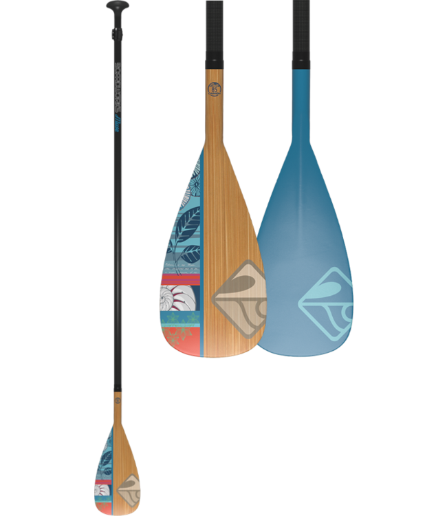 Boardworks Boardworks Muse 2Pc Adj. SUP Paddle (67"-97"), Const. Carbon Shaft /Fiberglass, Colour  Carbon/Bamboo