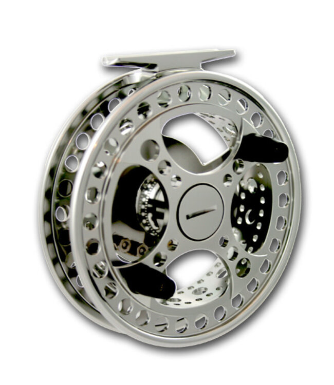 Raven Raven 5 1/8" Matrix XL  Fully Ported Centerpin Float Reel, Titanium