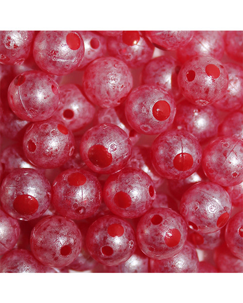 TroutBeads Blood Dot Eggs Oregon Cheese; 10 mm.