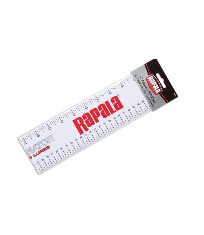 Rapala Rapala Adhesive 36 in Fish Ruler White, Measures Cms or Inches