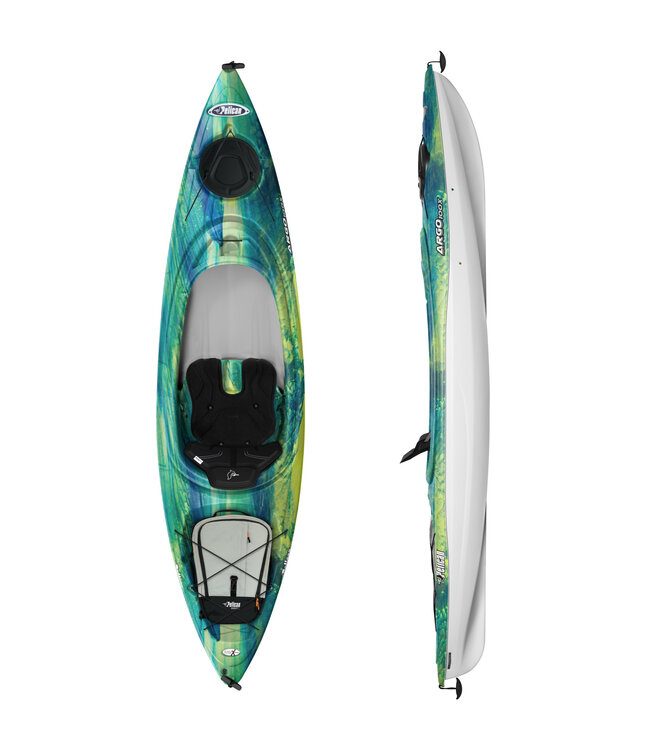 Pelican Pelican Argo 100X EXO Sit-In Kayak   Blue Coral / White / Tin Grey