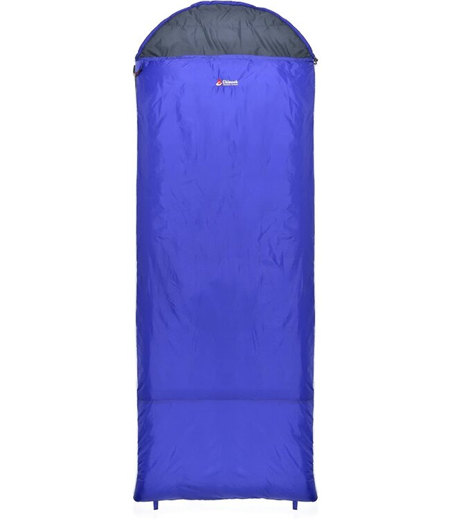 Chinook Chinook Thermopalm Hooded Rectangular 32F Sleeping Bag - Blue