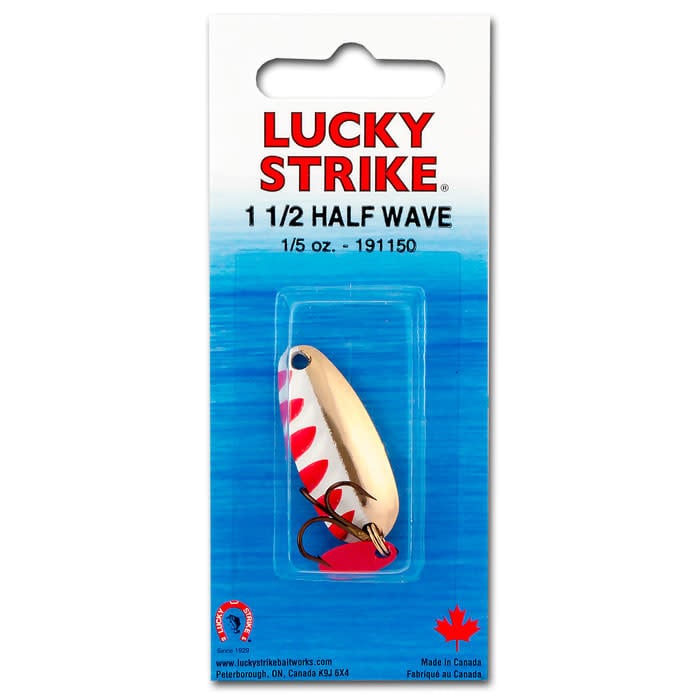 Lucky Strike Half Wave Spoon - Gold - Great Lakes Outfitters