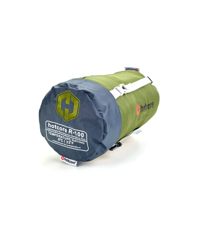 Hotcore Hotcore R-100 Sleeping Bag Rectangular Green 78"x34" 2.8 lbs 0o C