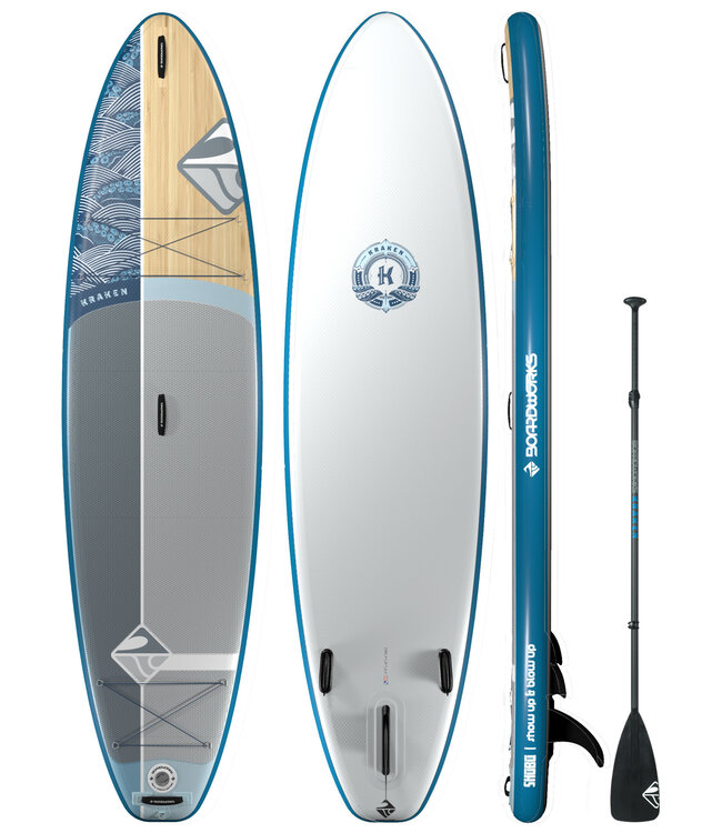 Boardworks Boardworks  Kraken 11' Inflatable SUP (Stand Up Paddleboard) - Blue