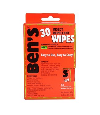 Ben's Ben's 30% Deet Insect Wipes
