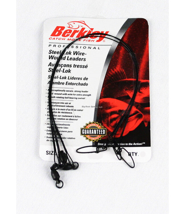 Berkley Berkley Steel Lok Wire-Wound Leader w/Cross-Lock Snap - 12" - 30lb.